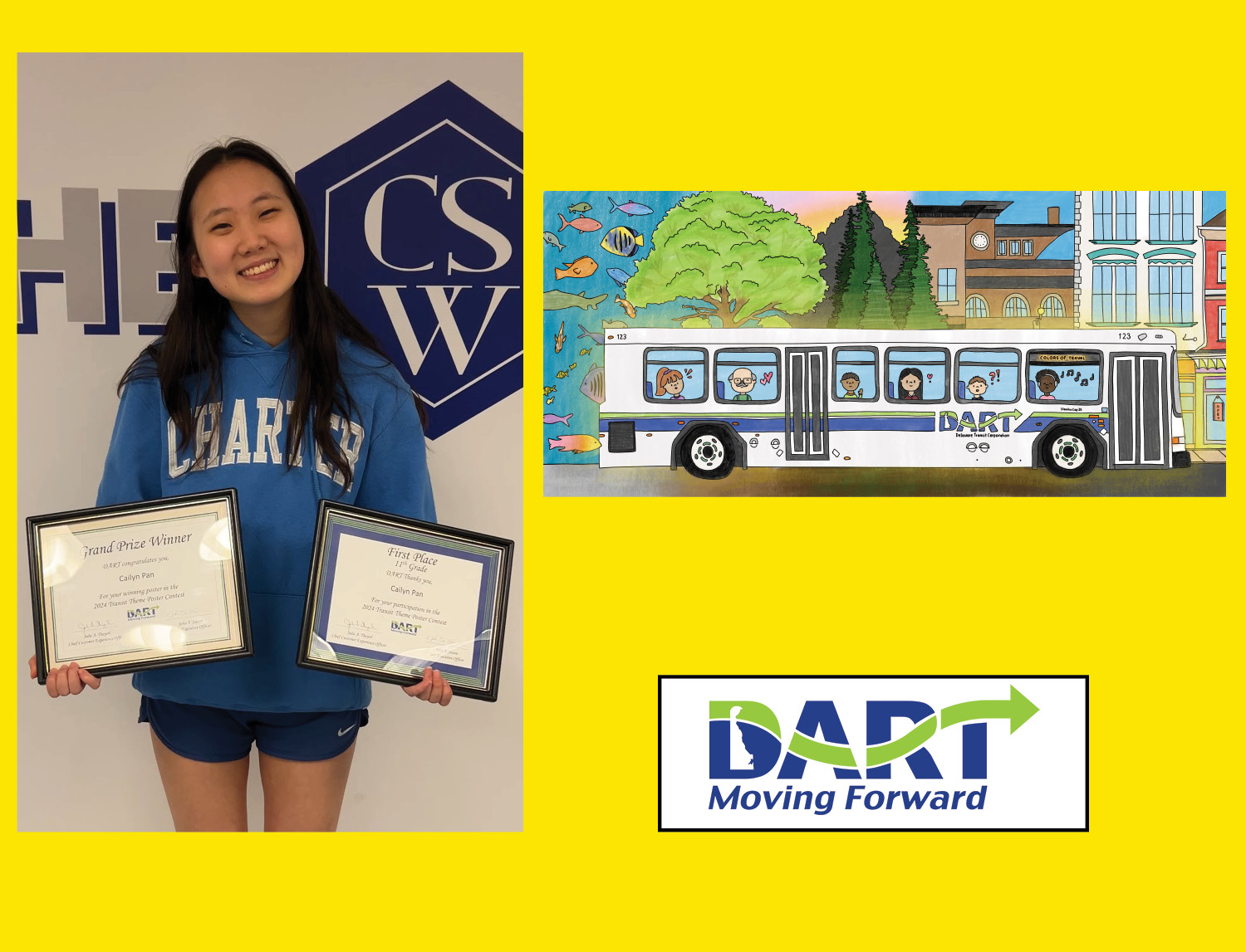Dart contest Grand Prize Winner - Cailyn Pan - 11th Grade, The Charter School of Wilmington