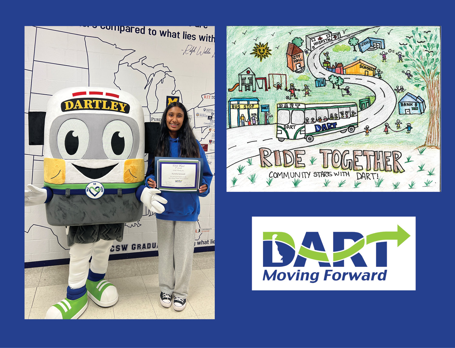 Dart Contest 9th Grade winner - Anusha Sarwadi, The Charter School of Wilmington