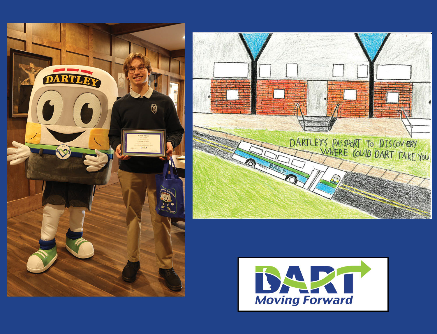 Dart Contest 10th Grade winner - Patrick Riddle, Holy Cross High School