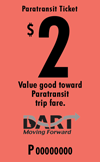 $2 PST - Six Paratransit Strip Tickets
